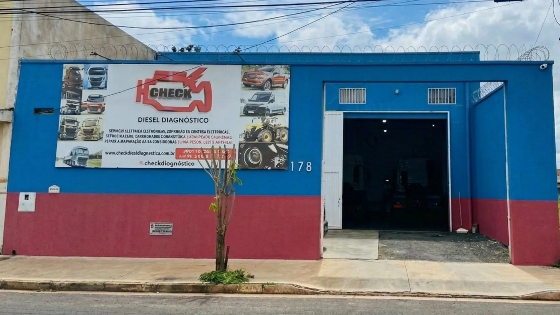 Fachada da Check na Av. Ubirajara Zacharias, 178
